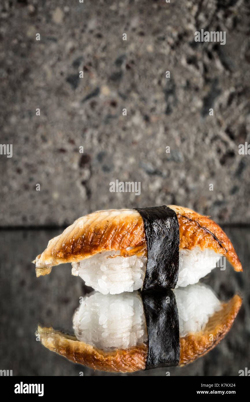 Nigiri sushi with eel Stock Photo