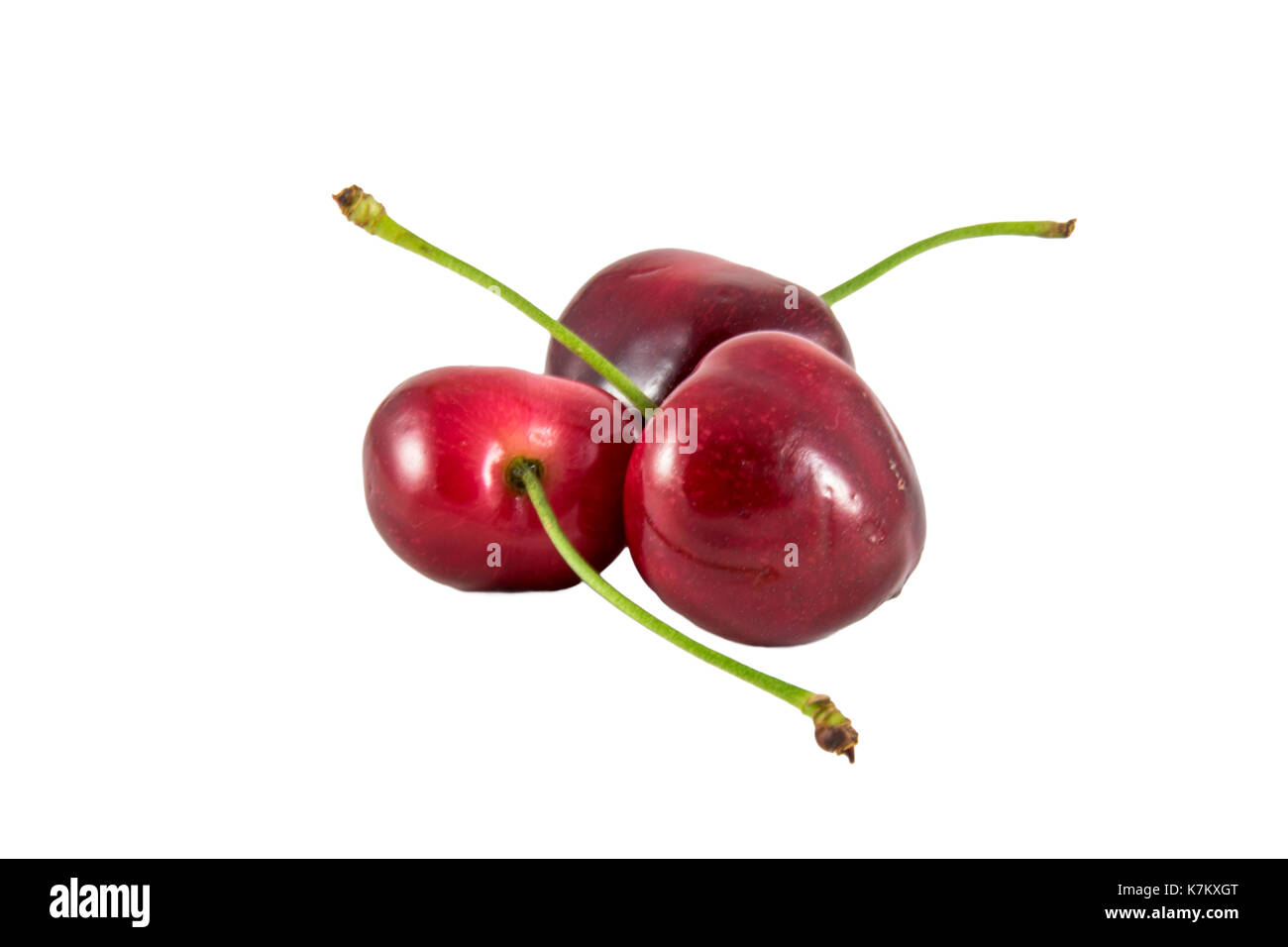 Cherries isolated on white background photo. Beautiful picture