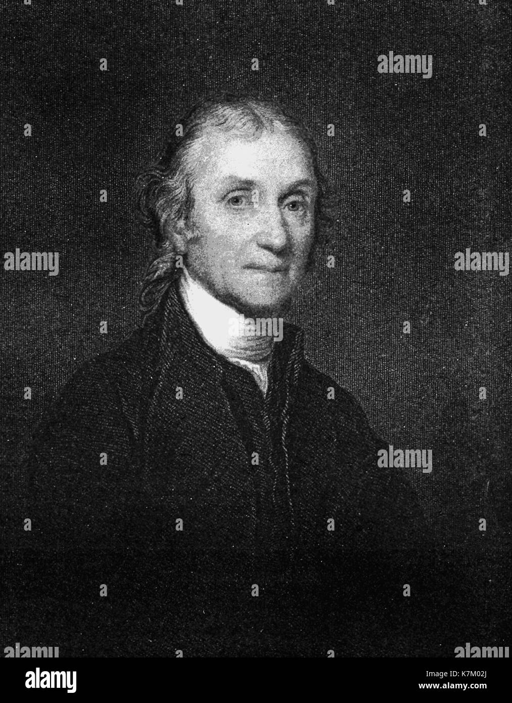 JOSEPH PRIESTLY (1733-1804) English theologian, chemist and political theorist Stock Photo