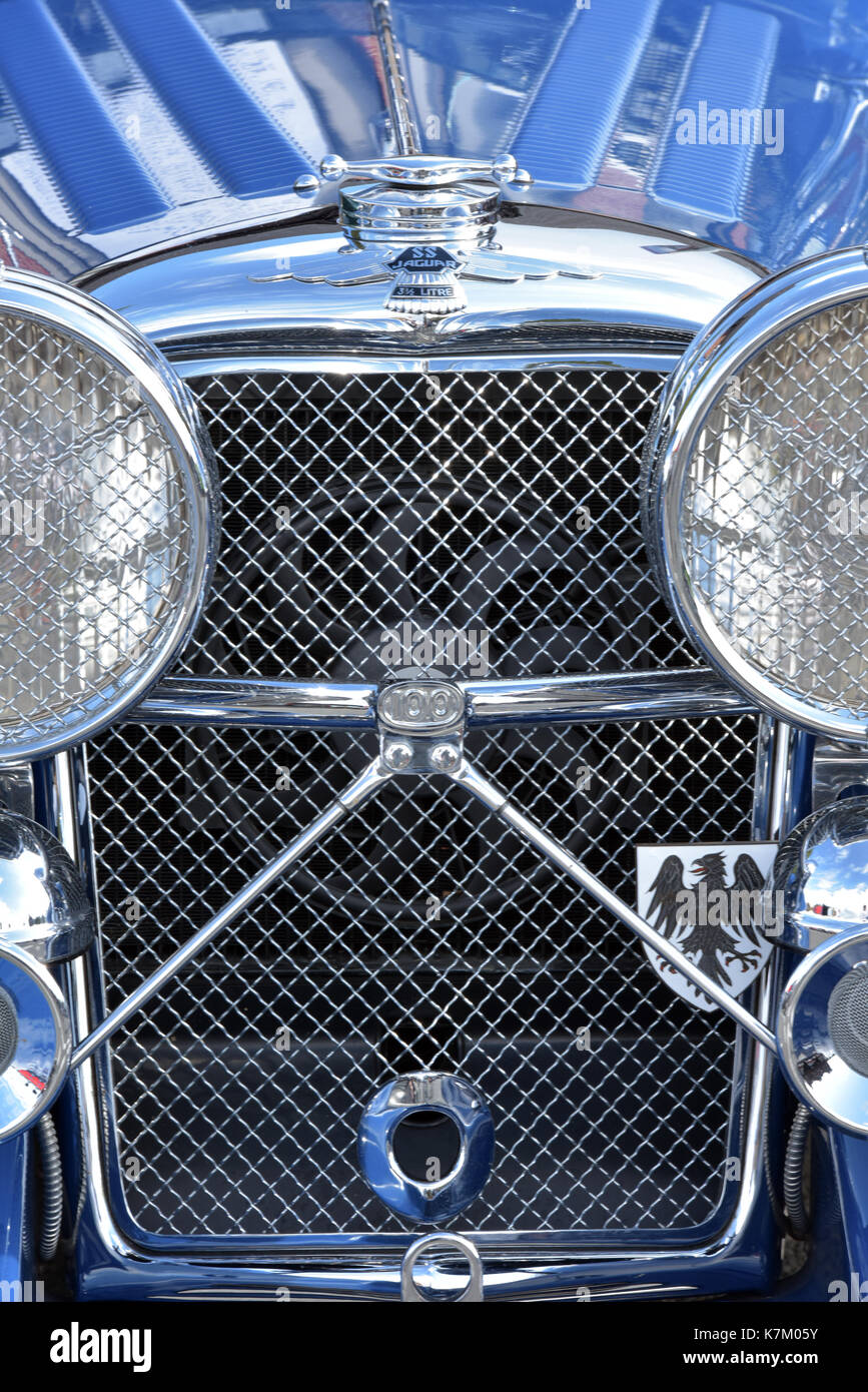 classic, vintage and collectors cars on show at a motorists classic and