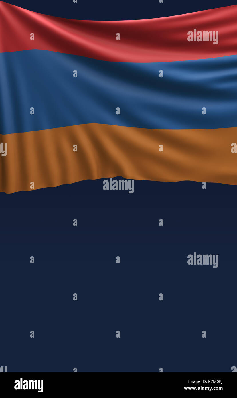 Flag Armenia Render, Armenian 3D Flag (3D Render Stock Photo - Alamy