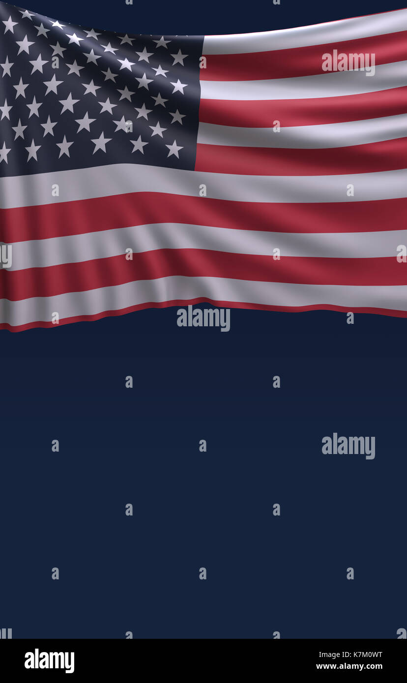Flag American Colors, USA Flag (3D Render Stock Photo Alamy