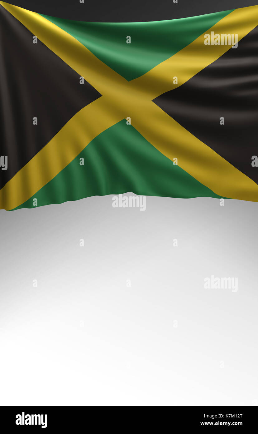 Flag Jamaican Colors, Jamaica Flag (3D Render Stock Photo Alamy