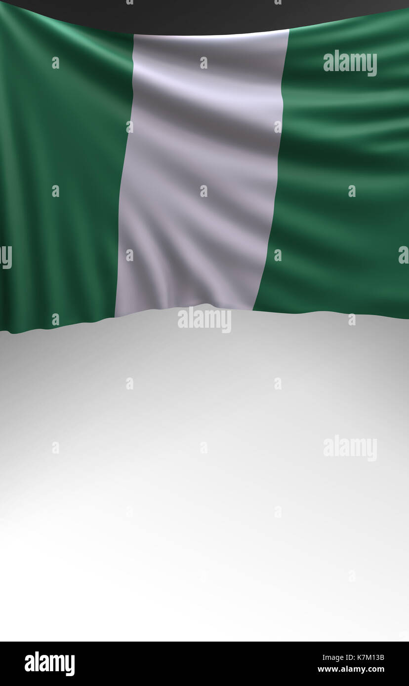 Flag Nigeria Render, Nigerian 3D Flag (3D Render Stock Photo - Alamy