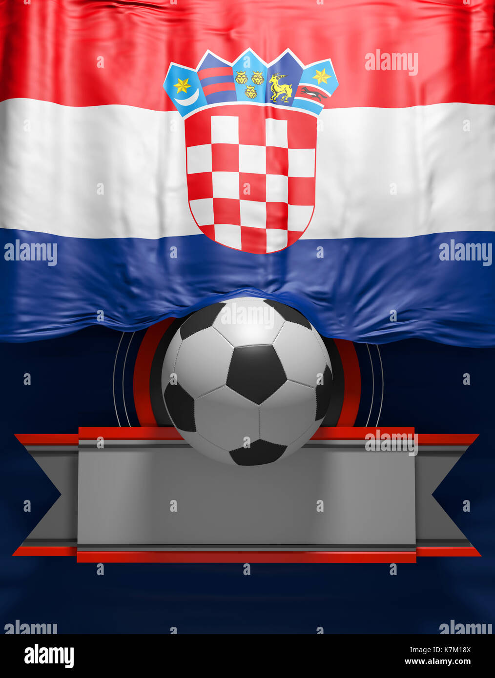 Flag Croatia render, Croatian Flag (3D Render Stock Photo - Alamy