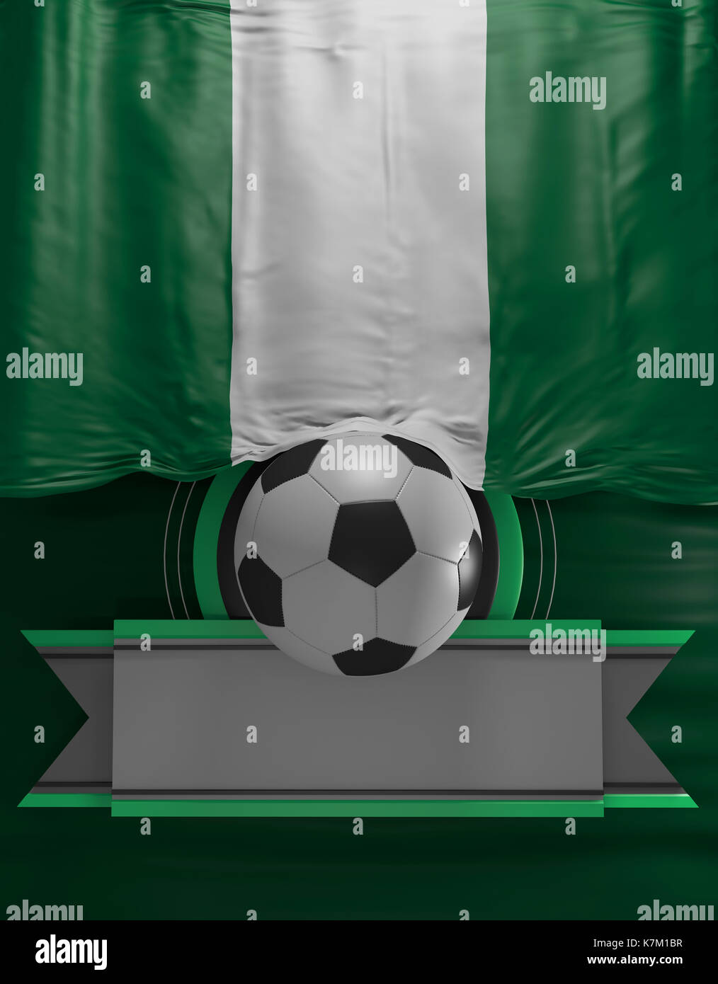 Flag Nigeria Render, Nigerian 3D Flag (3D Render Stock Photo - Alamy