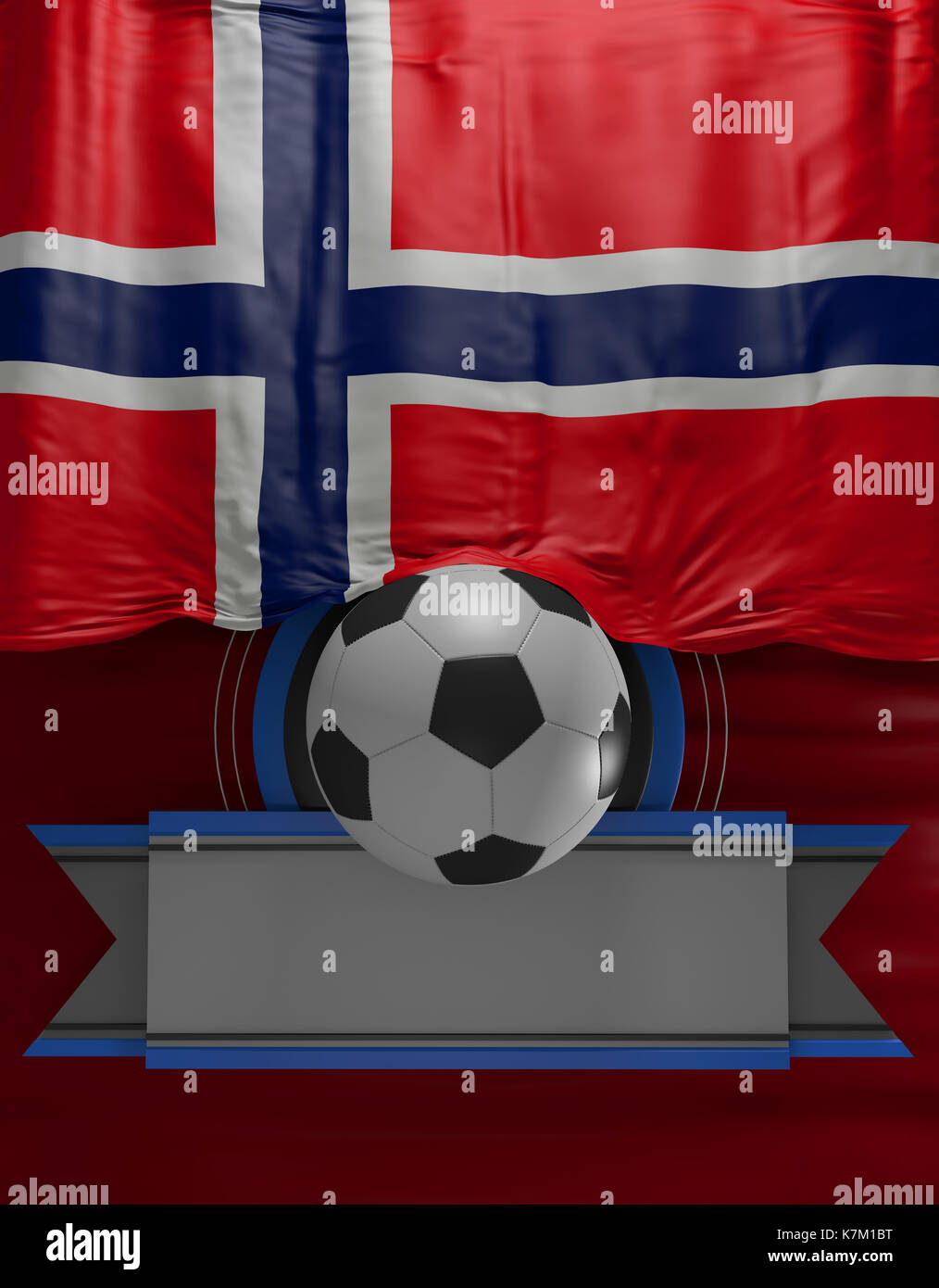 Flag Norway Render, Norwegian 3D Flag (3D Render Stock Photo - Alamy