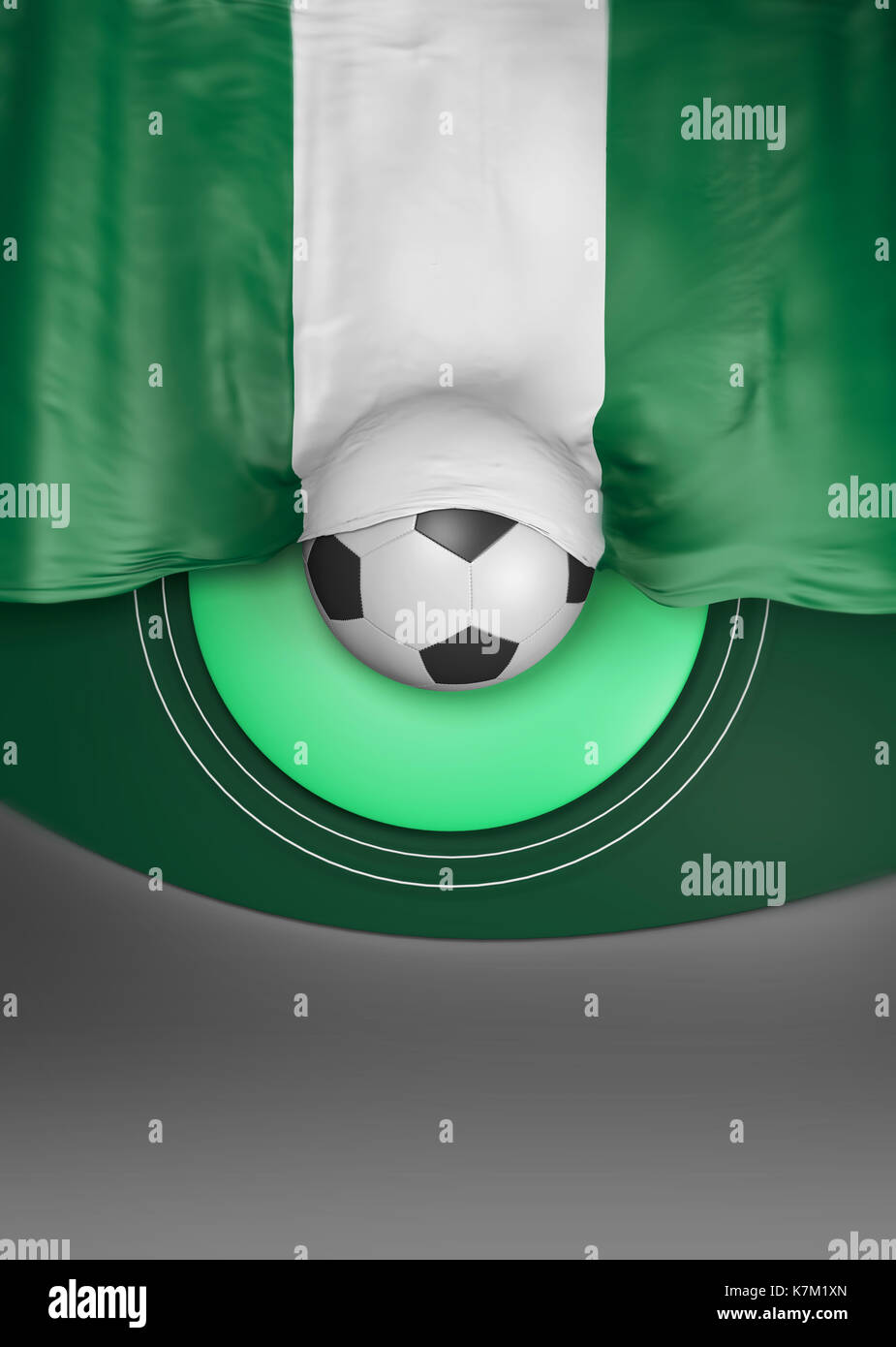 Flag Nigeria Render, Nigerian 3D Flag (3D Render Stock Photo - Alamy