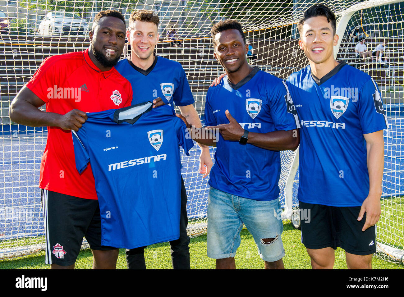 21 Thunder Cast Photo Call With Toronto Fc Forward Jozy Altidore At Stock Photo Alamy