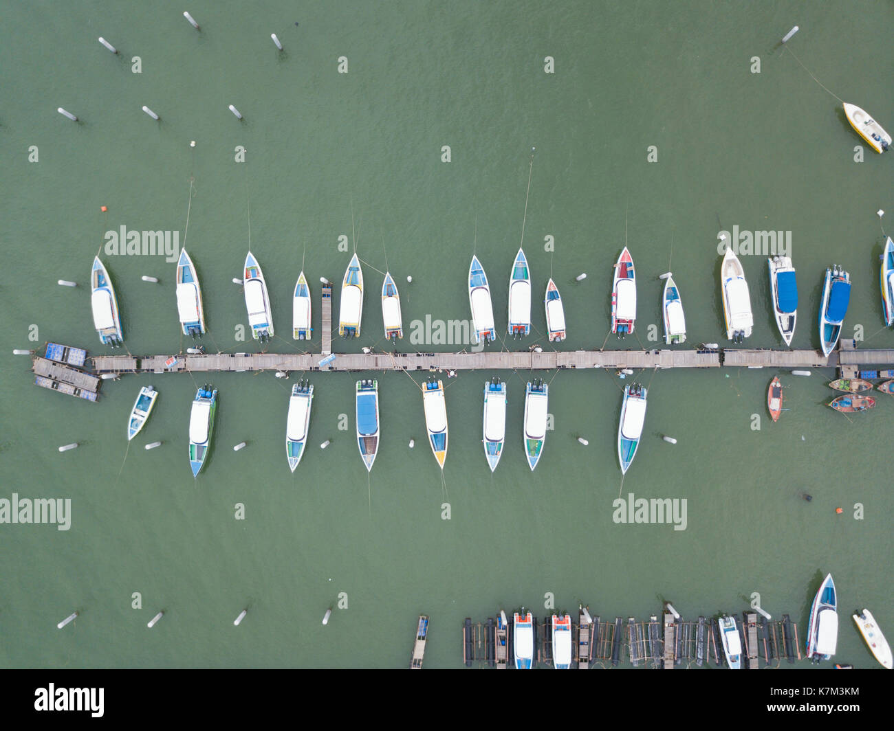 Top view boats in sea hi-res stock photography and images - Alamy