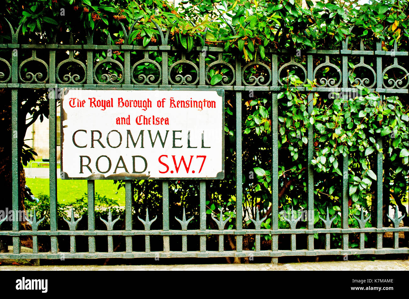 Cromwell Road, Royal Borough of Kensington, London Stock Photo