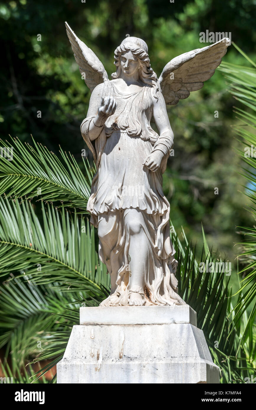 Statuary In The National Gardens In Athens Greece Stock Photo