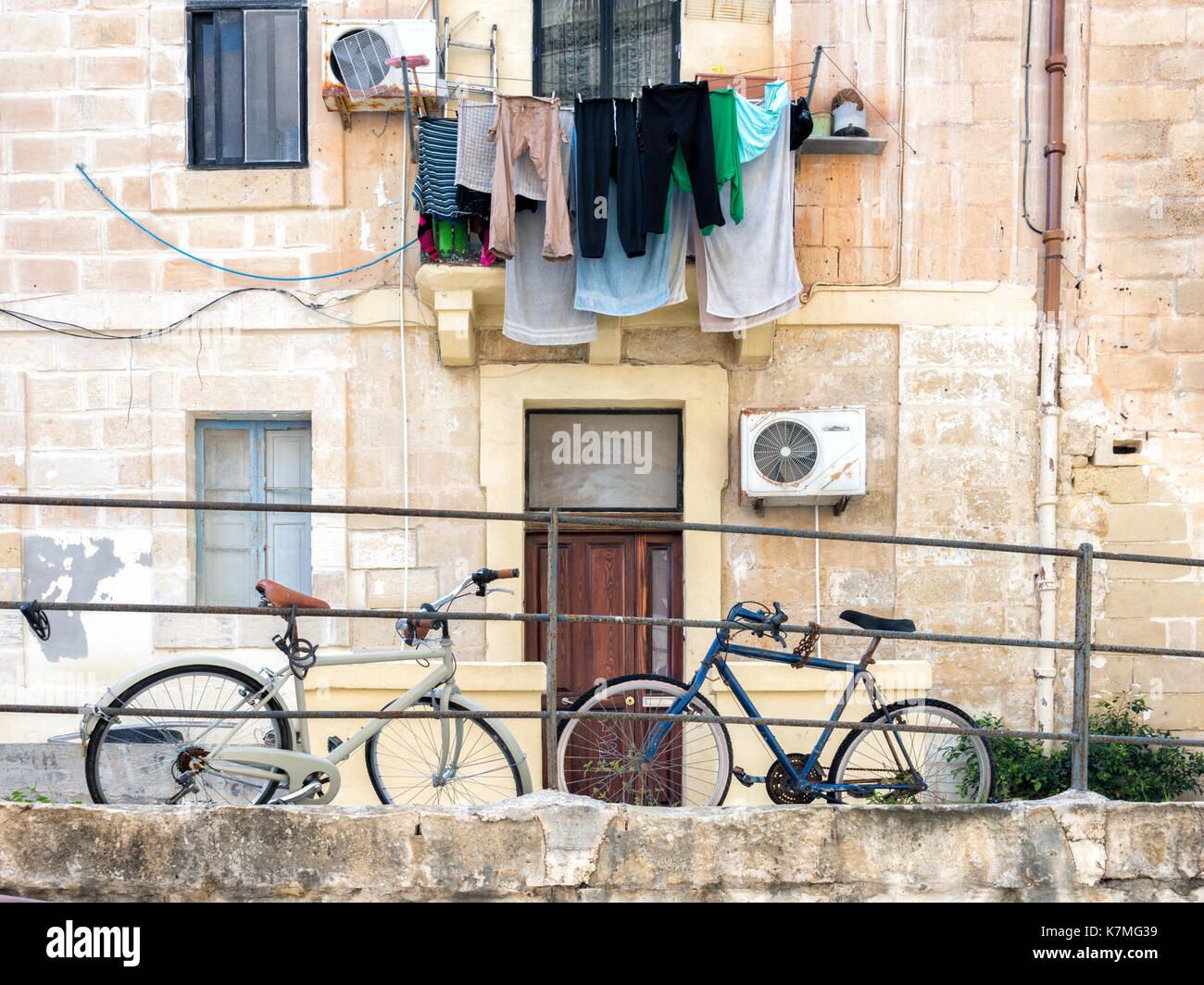 bicycles malta Stock Photo
