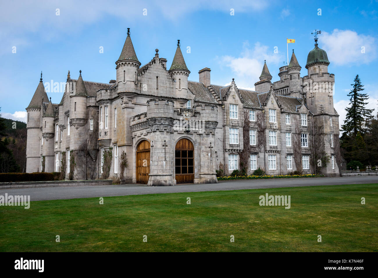 Balmoral Castle, Queen private residence, Scotland Stock Photo