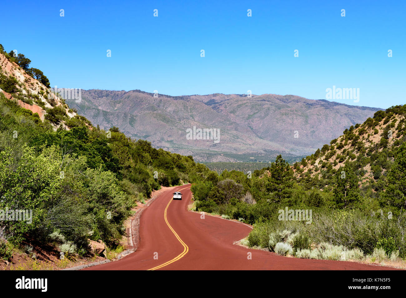 Scenic Kolob Canyon Road Stock Photo