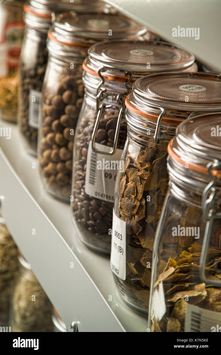 Seeds stored in the vaults of the Millennium Seed Bank, where over a billion seeds are stored in