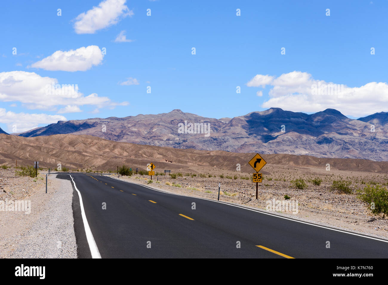 Death valley curve road hi-res stock photography and images - Alamy