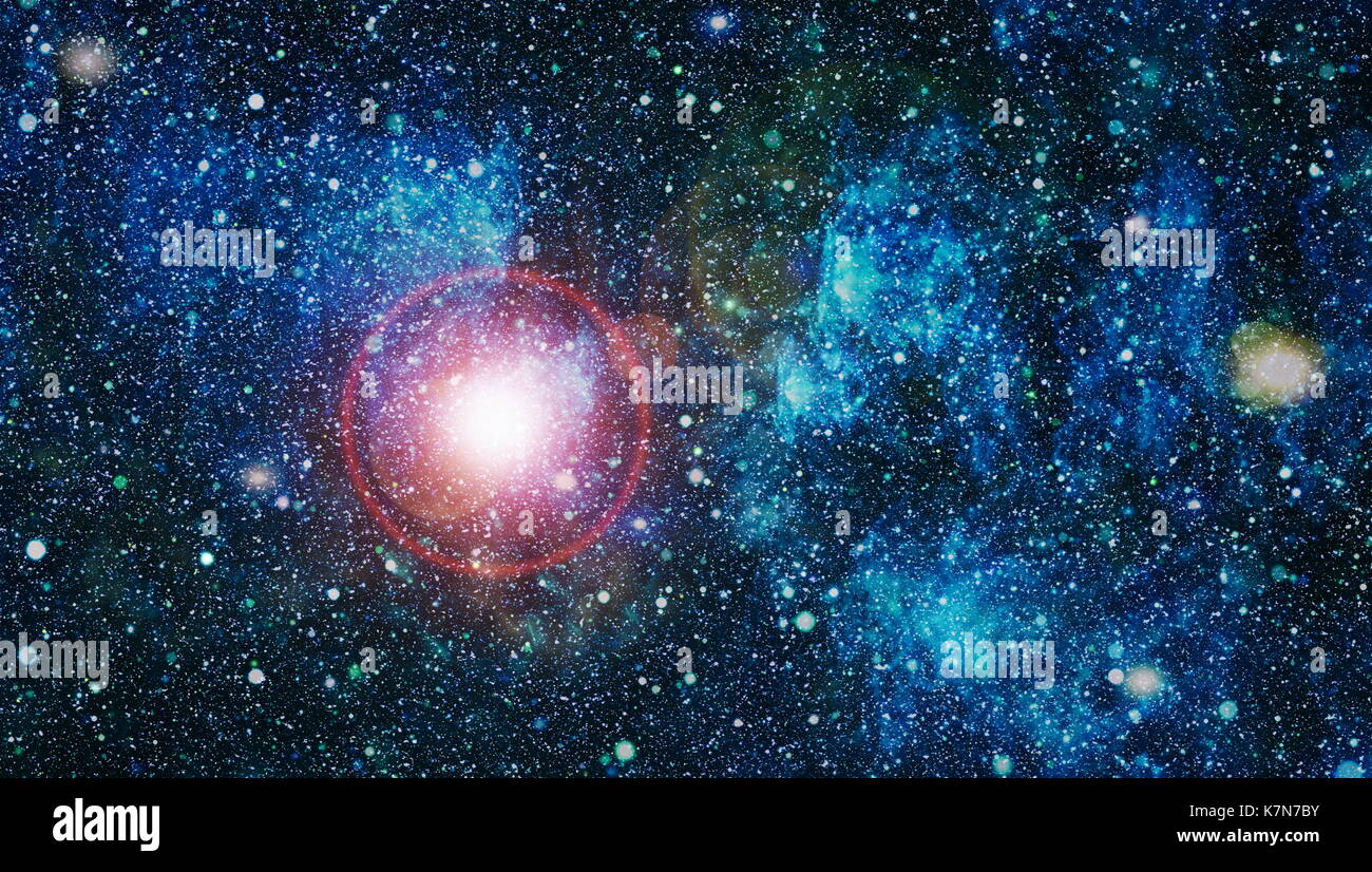 Colorful Starry Night Sky Outer Space background Stock Photo - Alamy