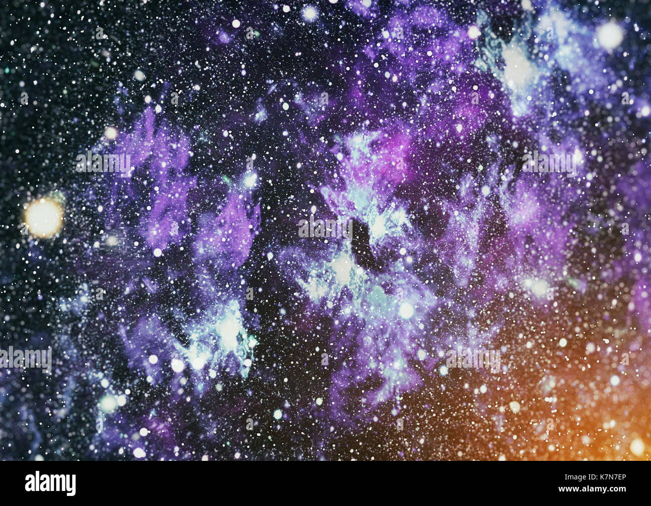 Colorful Starry Night Sky Outer Space background Stock Photo - Alamy
