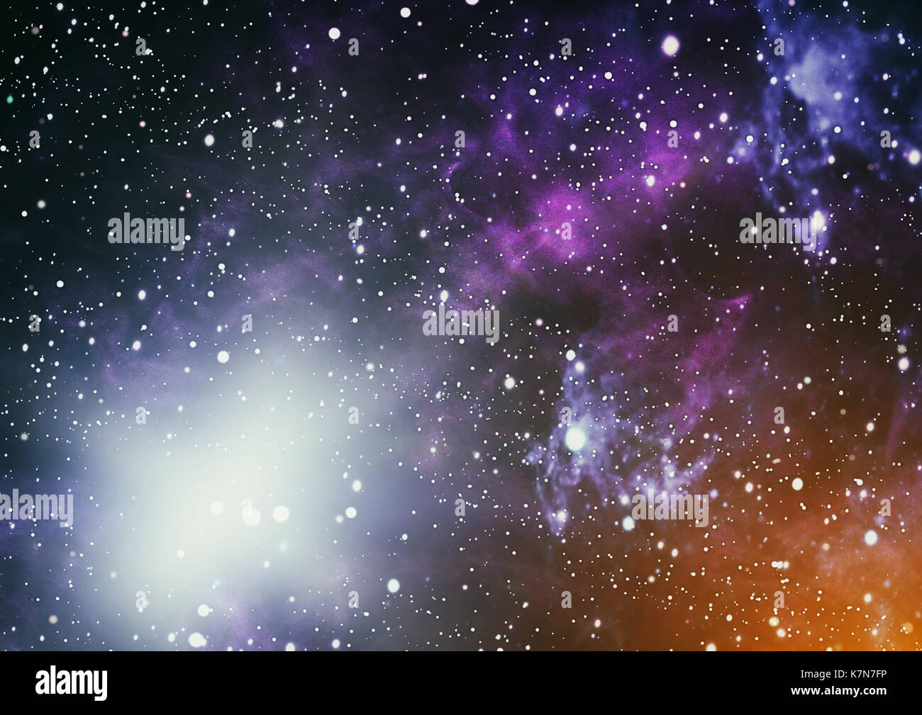 Colorful Starry Night Sky Outer Space background Stock Photo - Alamy