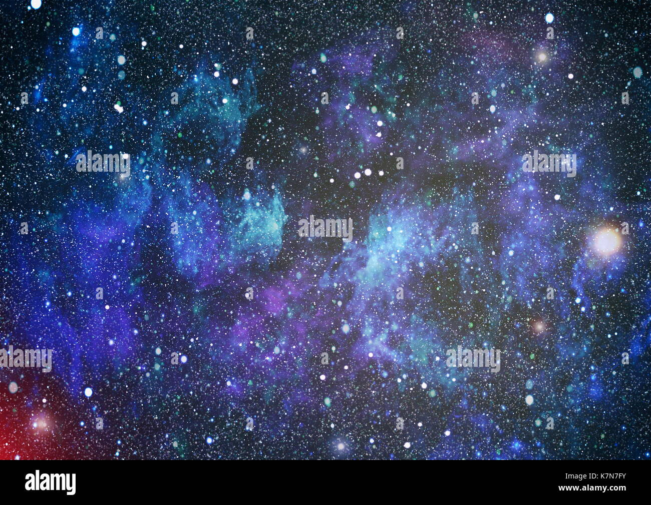 Colorful Starry Night Sky Outer Space background Stock Photo - Alamy