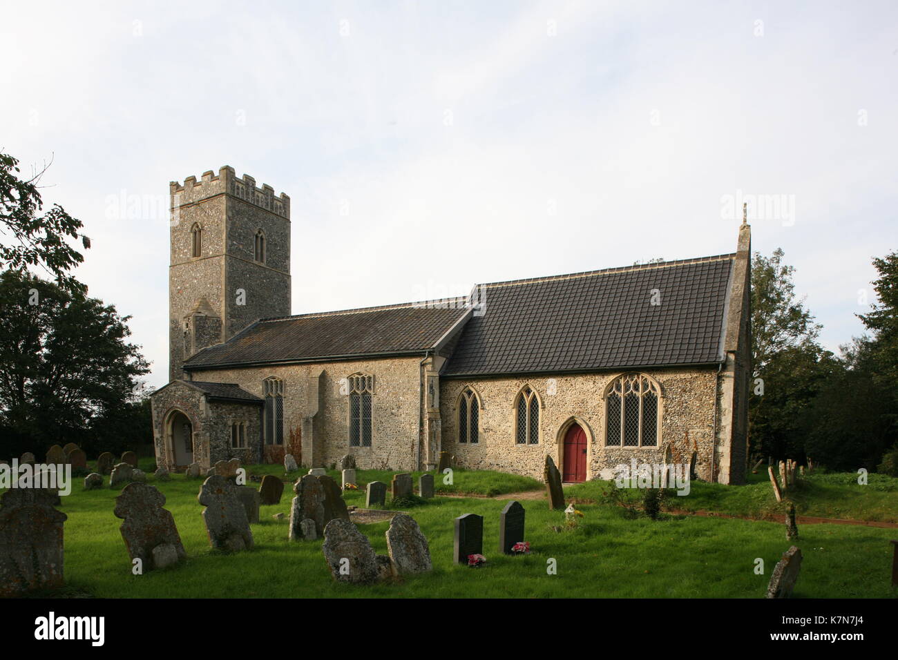Tivetshall St Margaret, St Margaret's Parish Church, Norfolk, from South-East Stock Photo