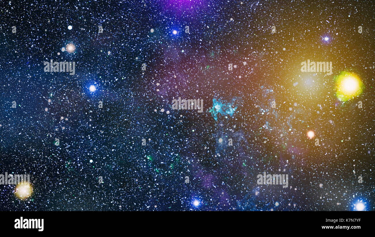 Colorful Starry Night Sky Outer Space background Stock Photo - Alamy