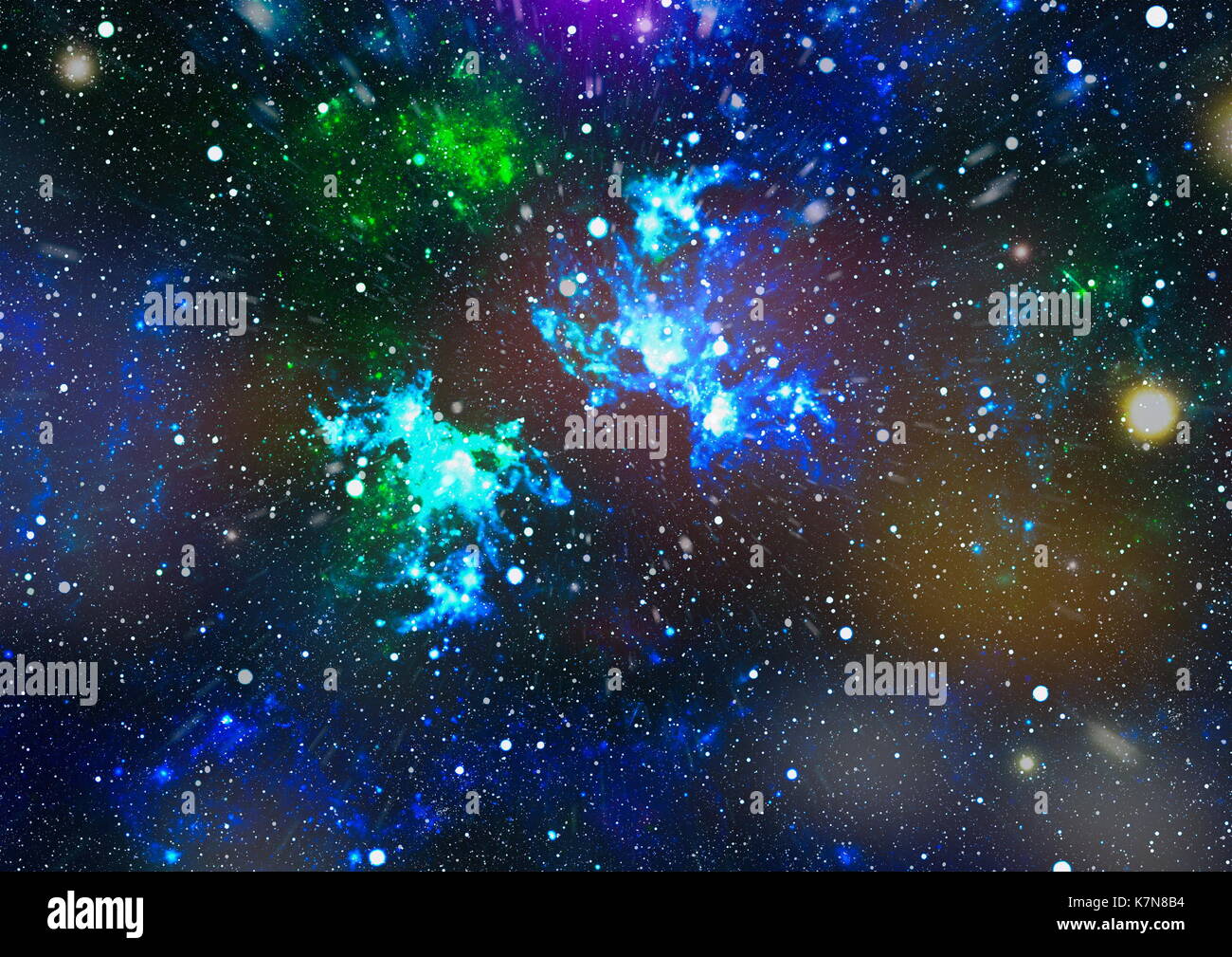 Colorful Starry Night Sky Outer Space background Stock Photo - Alamy