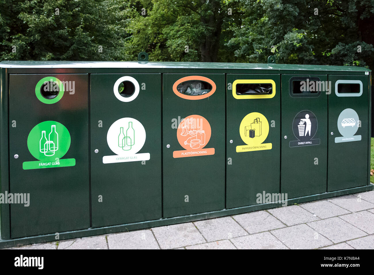 Malmo, Sweden July 25, 2017 Advanced segregation system with Various