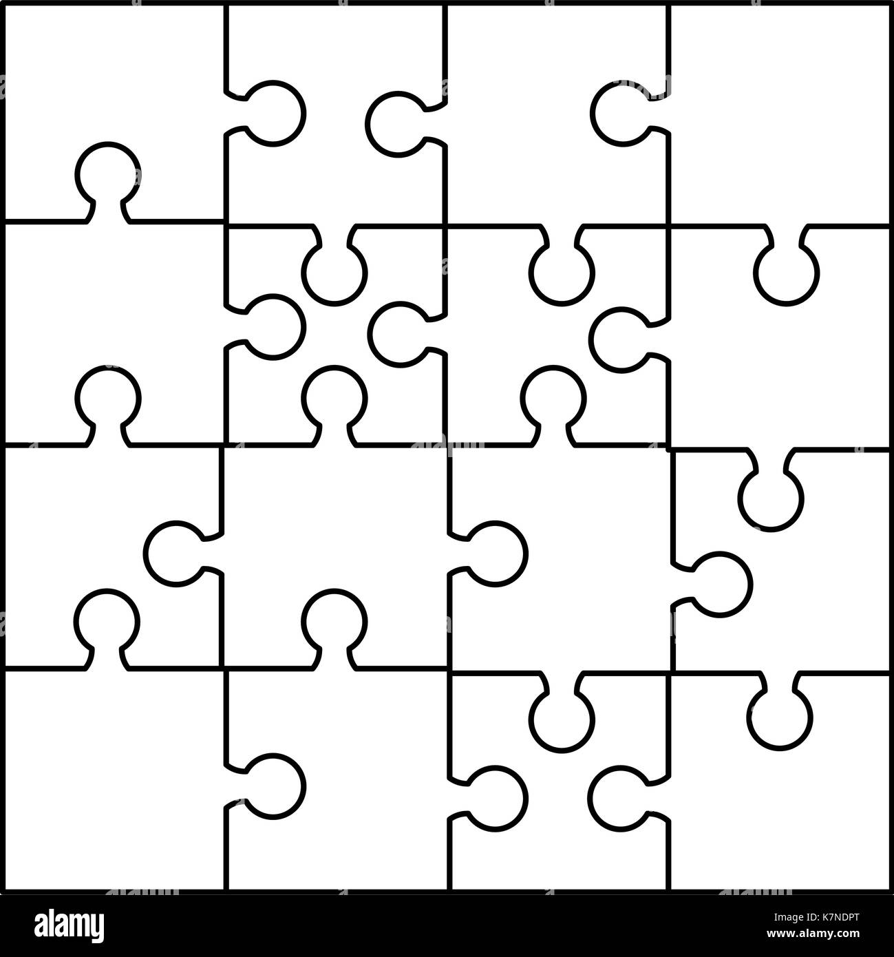 puzzle silhouette set vector symbol icon design. Beautiful illustration ...