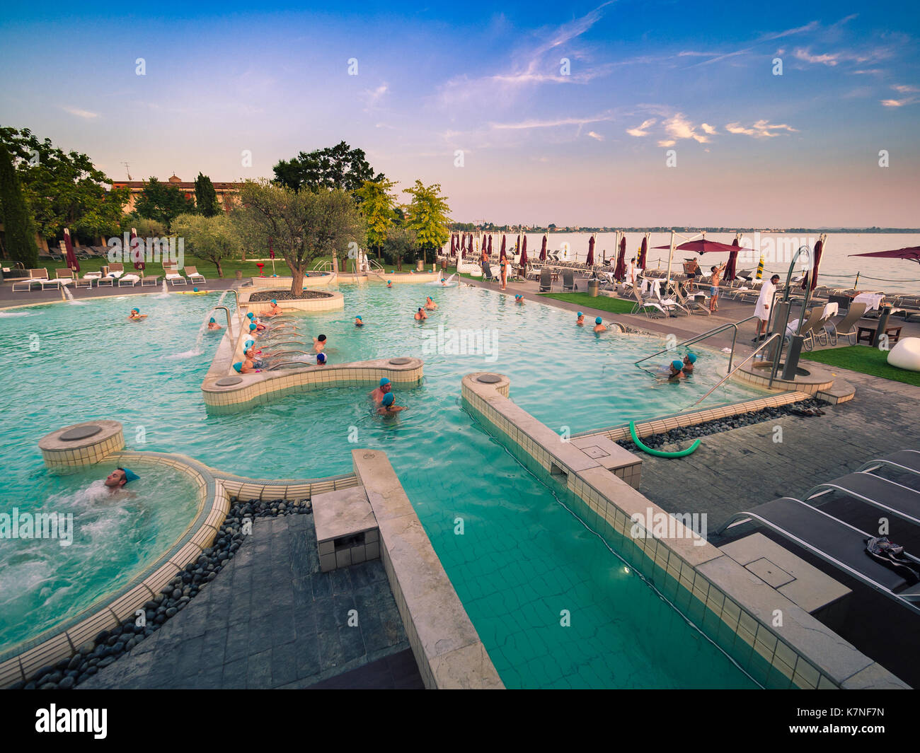 Sirmione Italy August 3 16 Aquaria Is The Thermal Spa Center Stock Photo Alamy