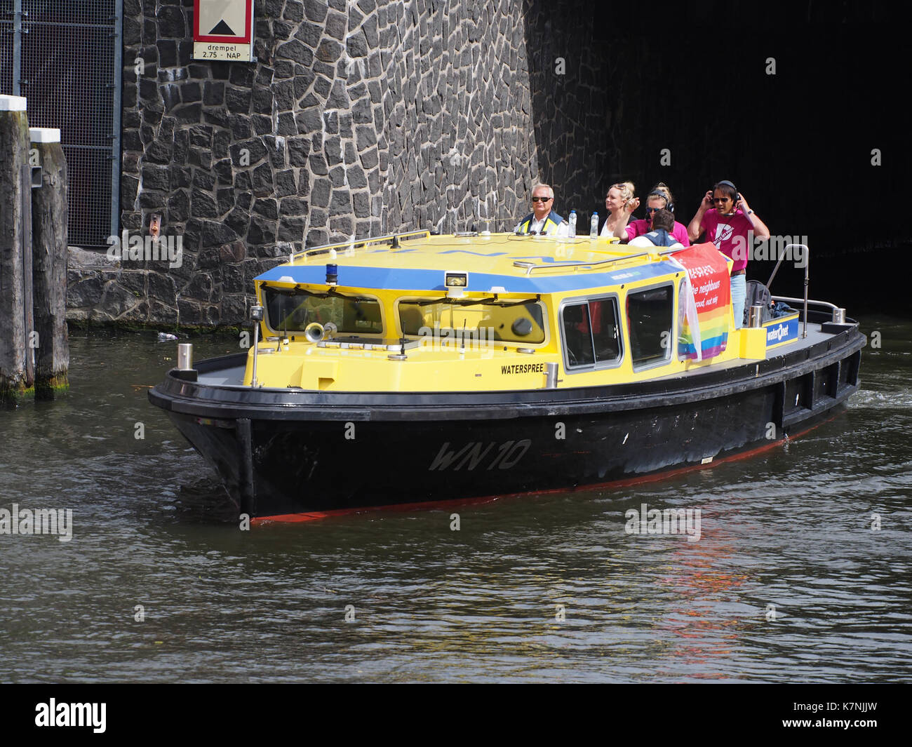 WN10 Waterspreeuw IMO 9395246, Canal Parade Amsterdam 2017 Stock Photo