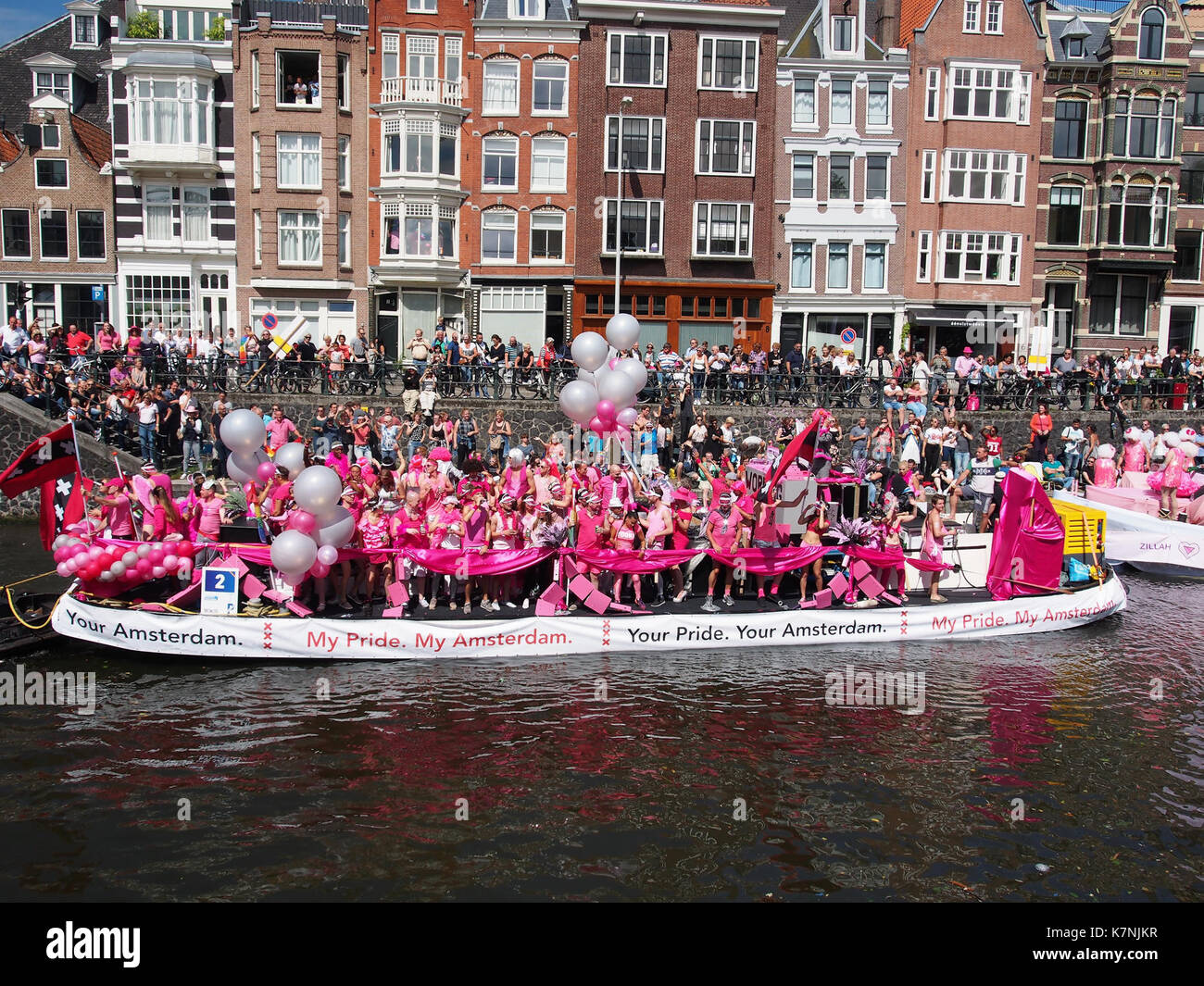 Boat 2 My Pride My Amsterdam, Canal Parade Amsterdam 2017 foto 1 Stock Photo