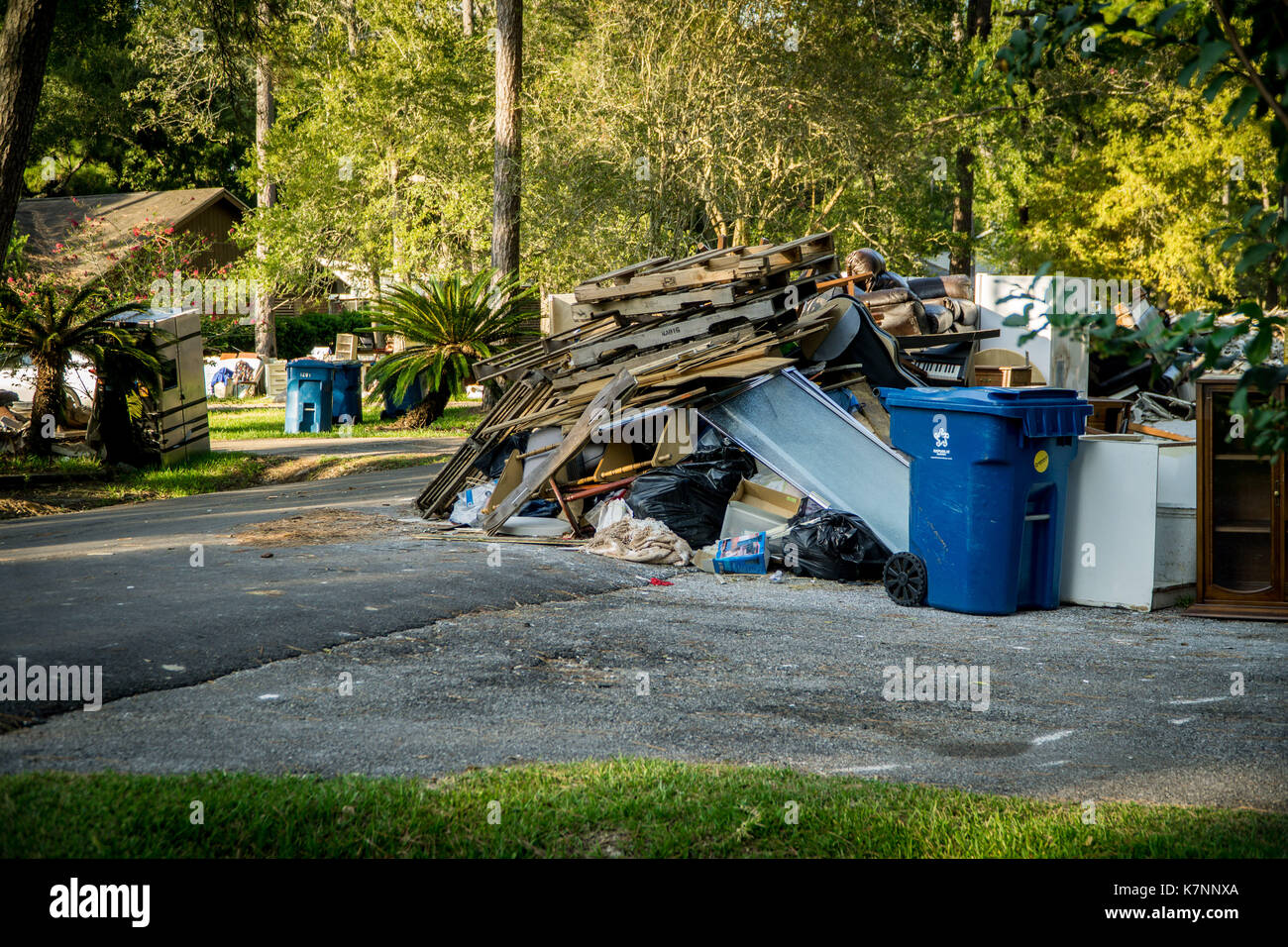 Hurricane debris pile hi-res stock photography and images - Alamy