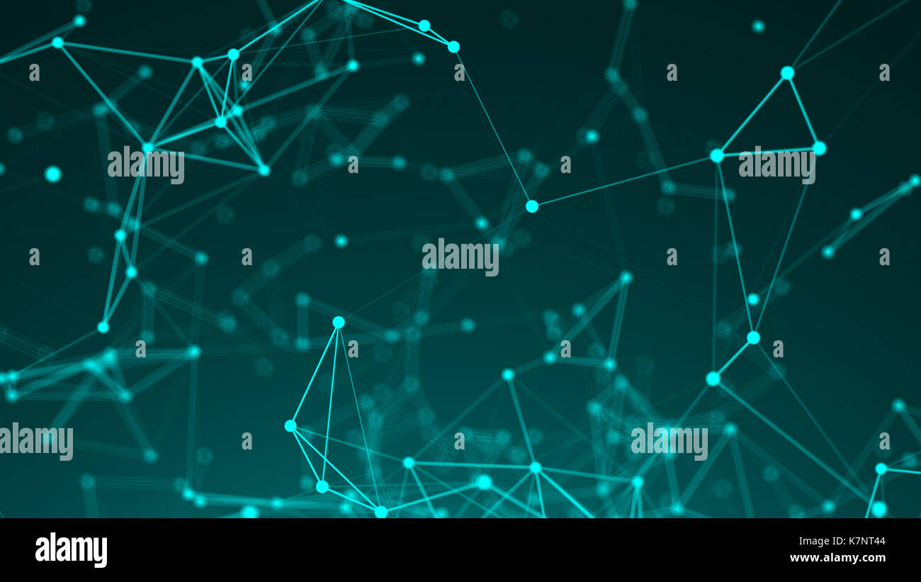 Abstract connection dots. Technology background. Network concept 3d ...