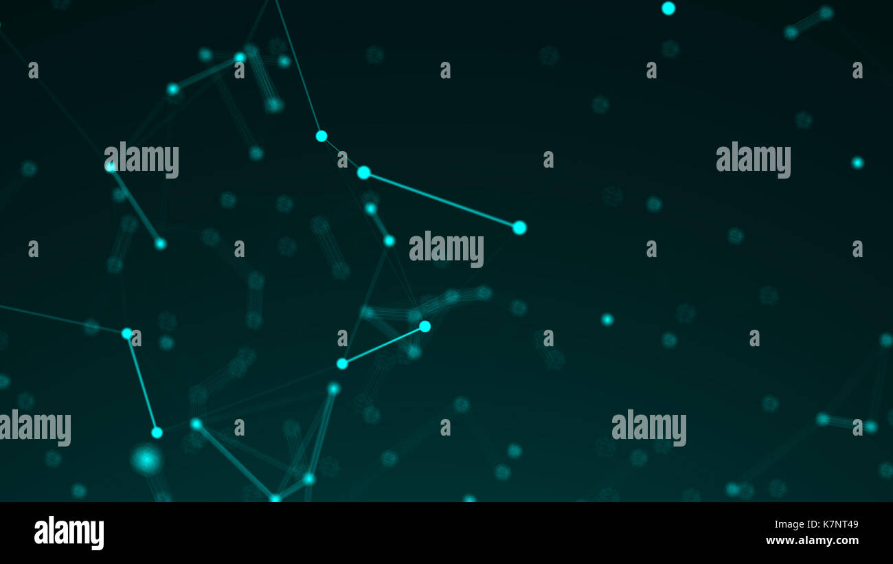 Abstract connection dots. Technology background. Network concept 3d ...