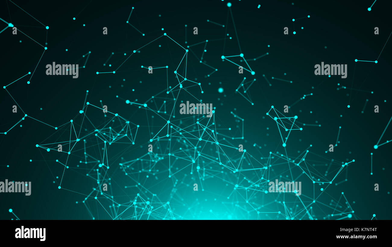 Abstract connection dots. Technology background. Network concept 3d ...