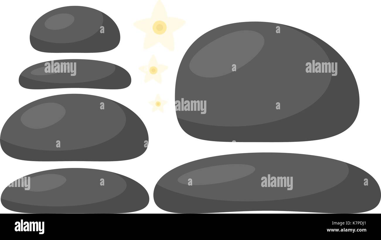 spa stones vector symbol icon design. Beautiful illustration isolated ...