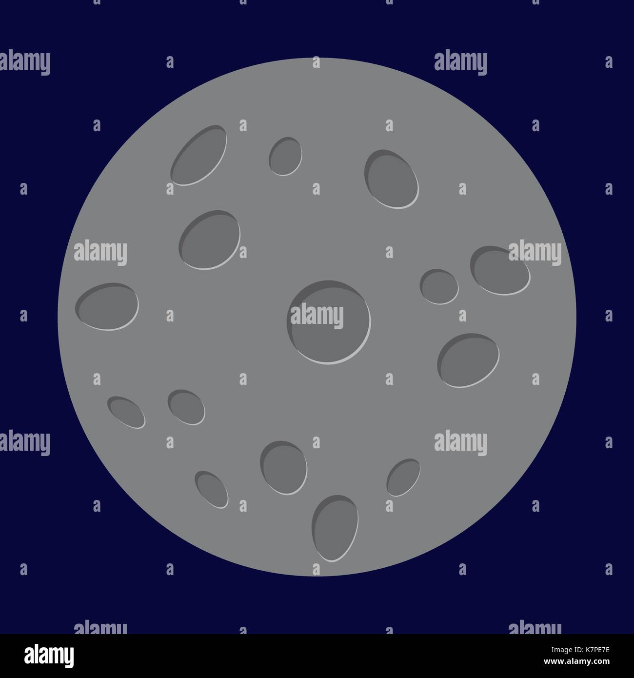 cartoon moon vector symbol icon design. Beautiful illustration isolated Stock Vector