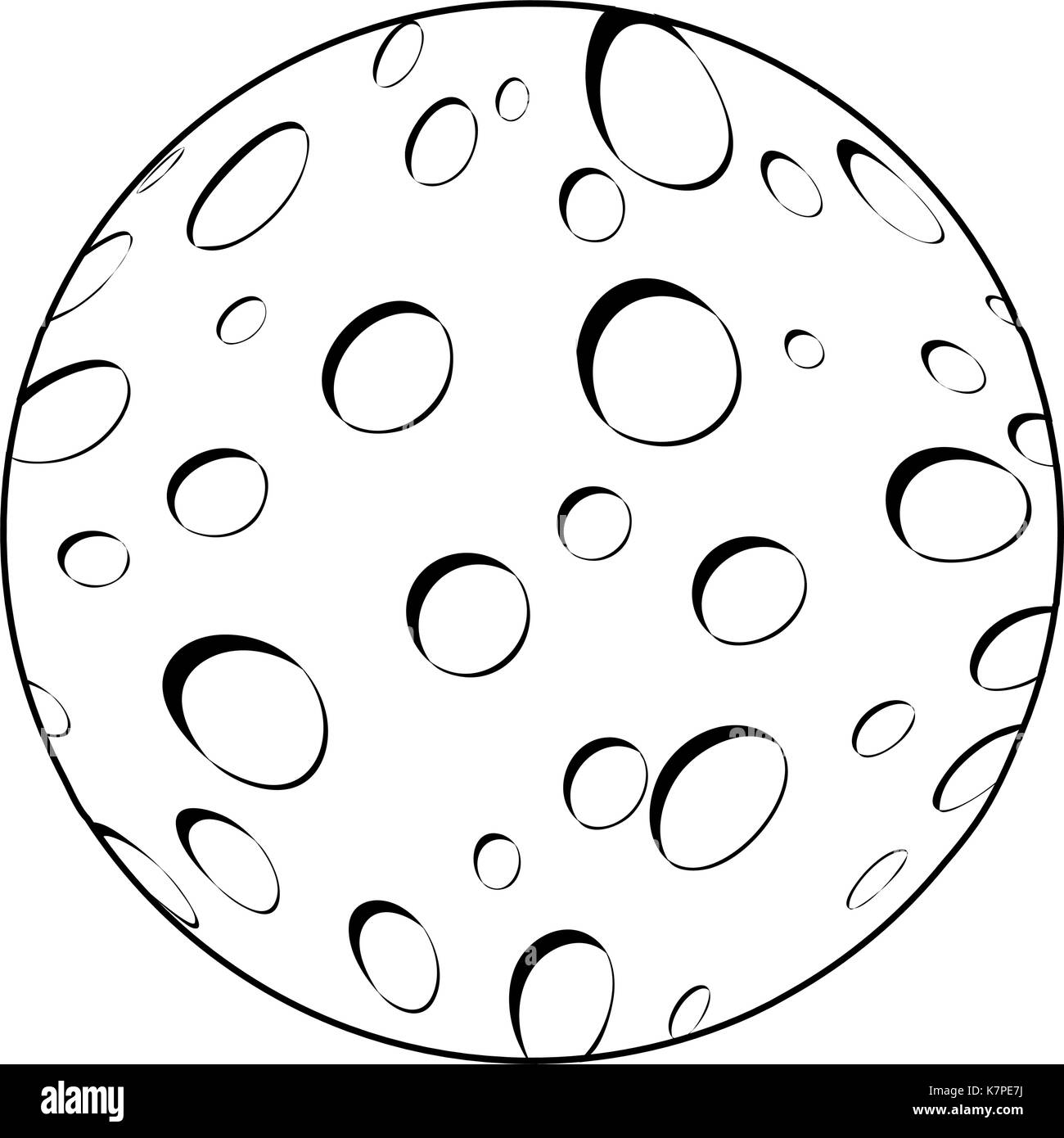 Cartoon moon Black and White Stock Photos & Images - Alamy