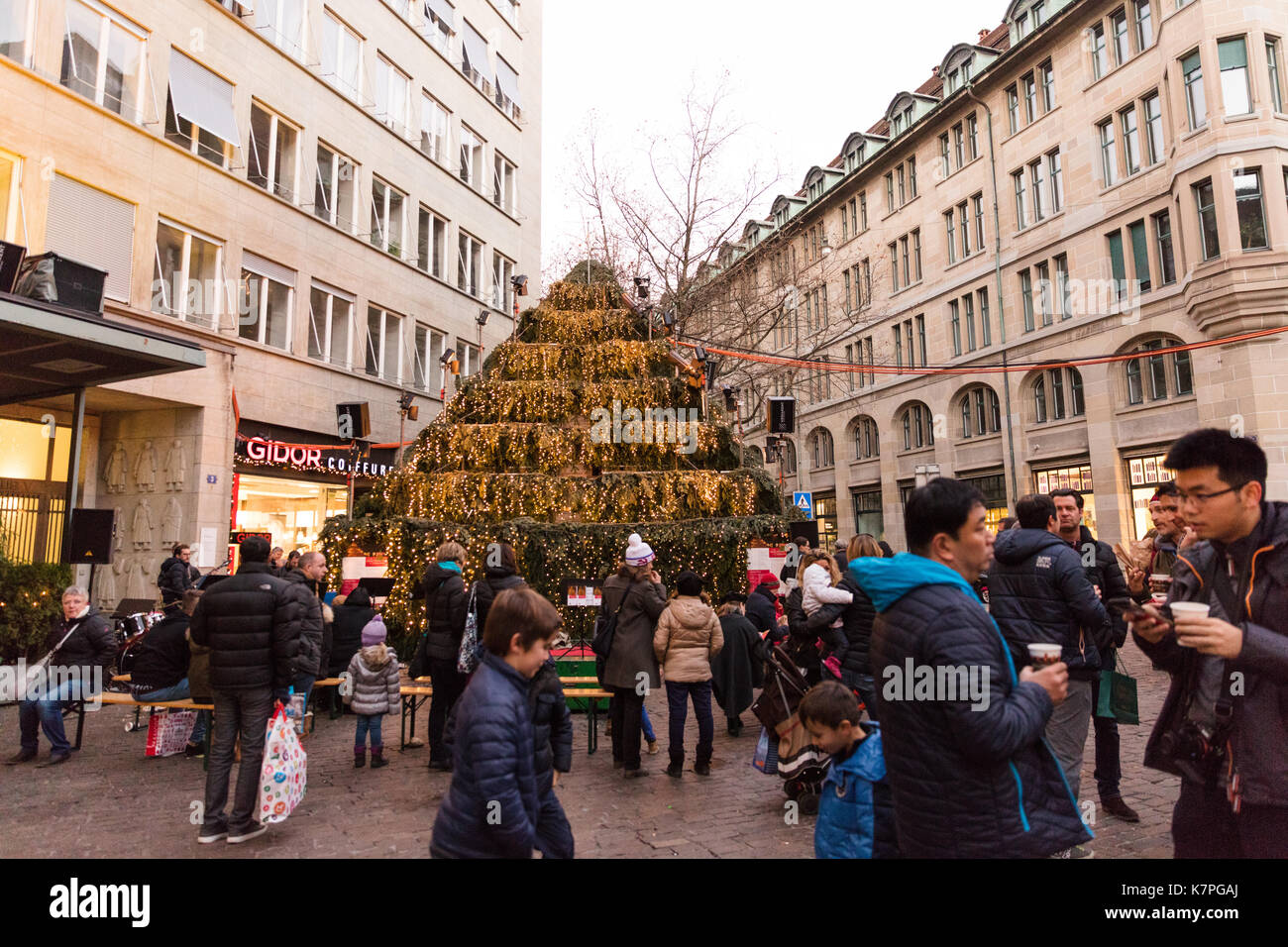 Zurich, Switzerland 10 december 2016 Zurich Christmas Market Stock