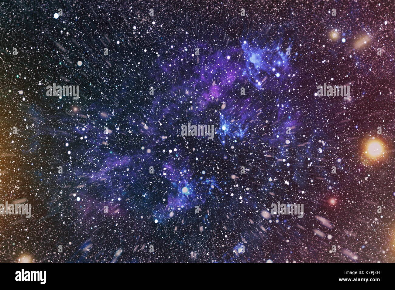 Colorful Starry Night Sky Outer Space background Stock Photo - Alamy