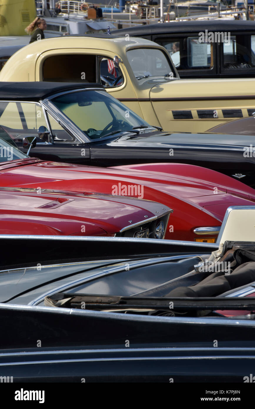classic, vintage and collectors cars on show at a motorists classic and