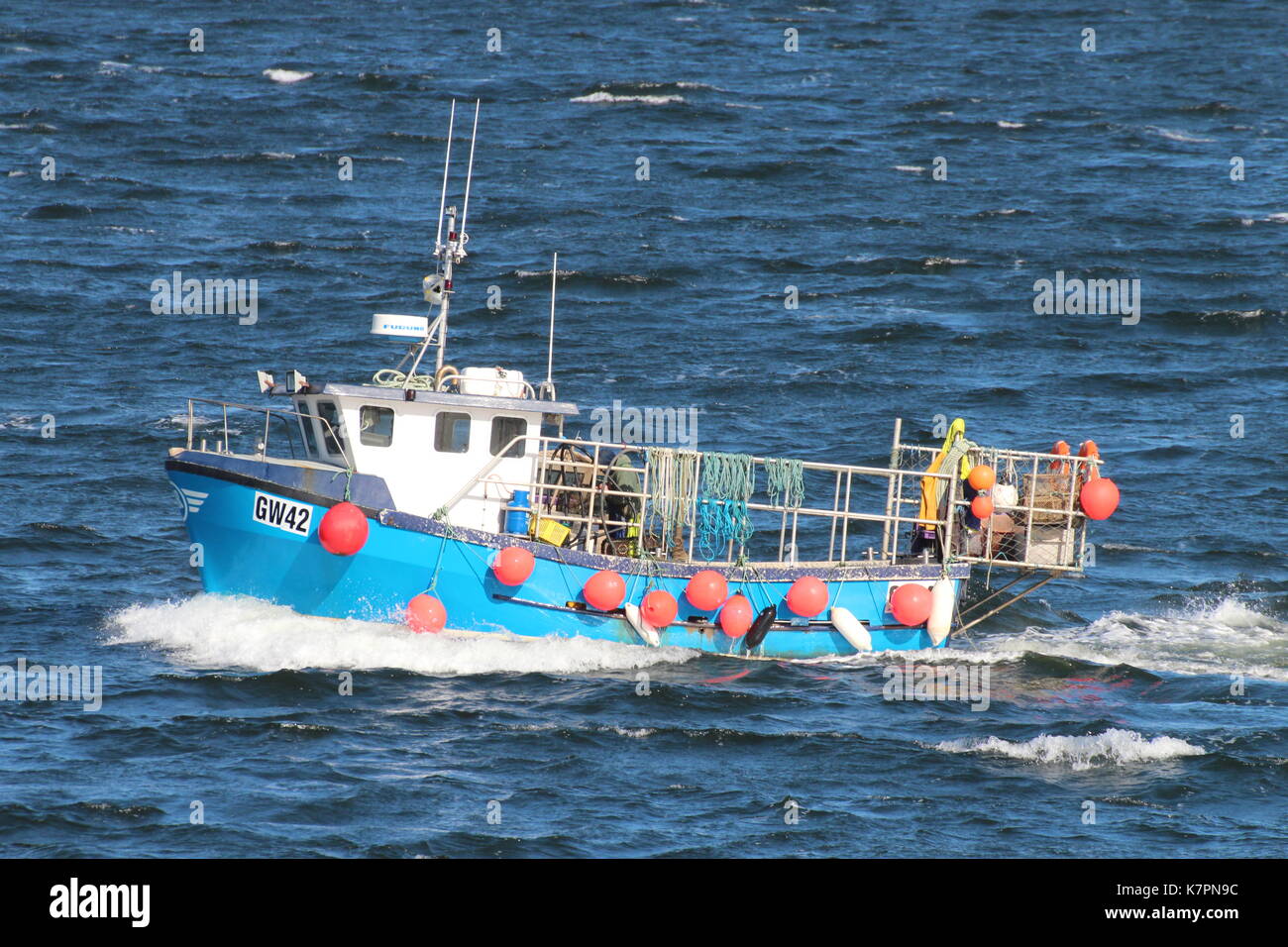 The Glasgowregistered fishing boat Endurance (GW42), passing Cloch Point on the Firth of Clyde