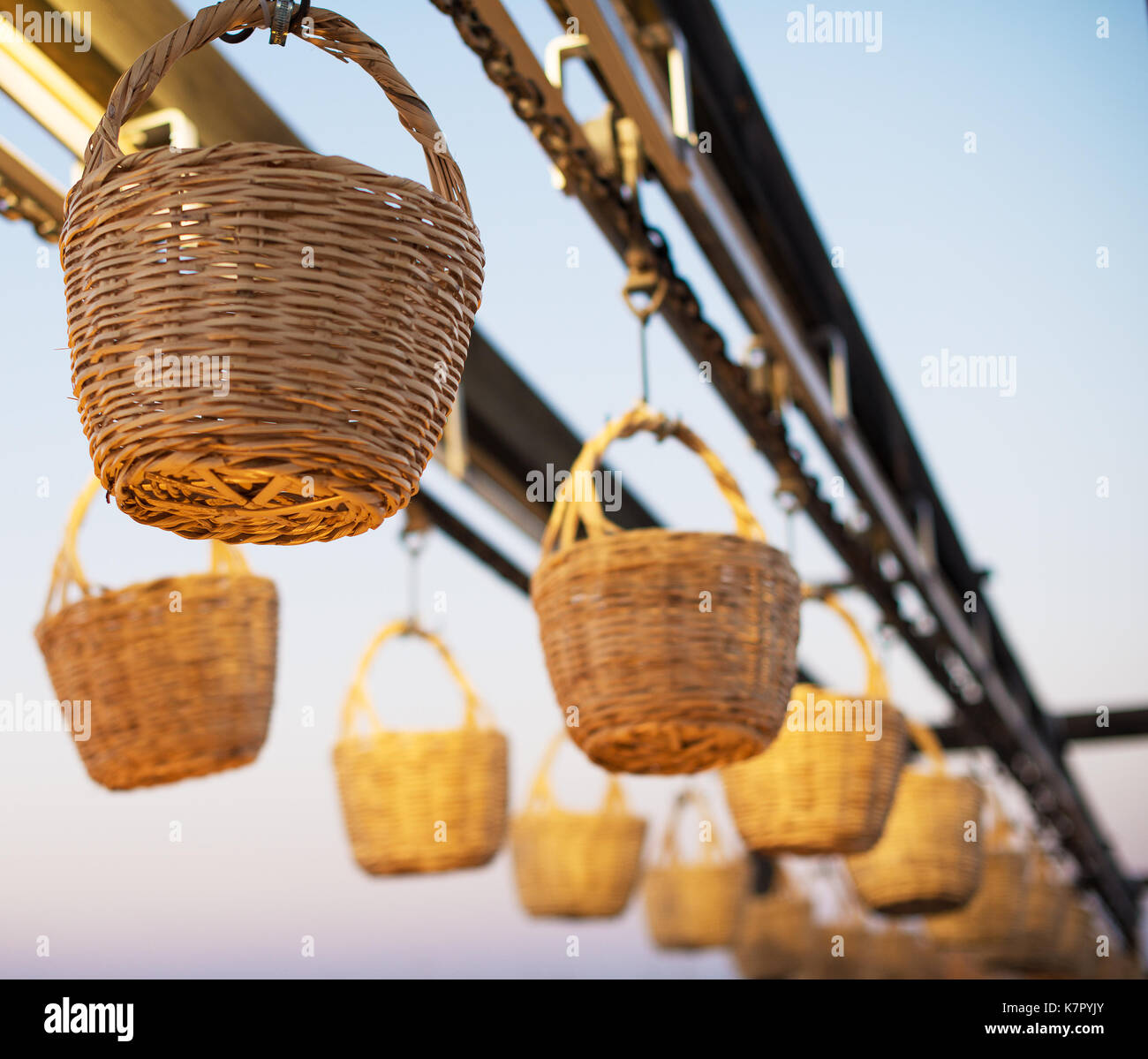 Wicker fishing baskets hi-res stock photography and images - Alamy