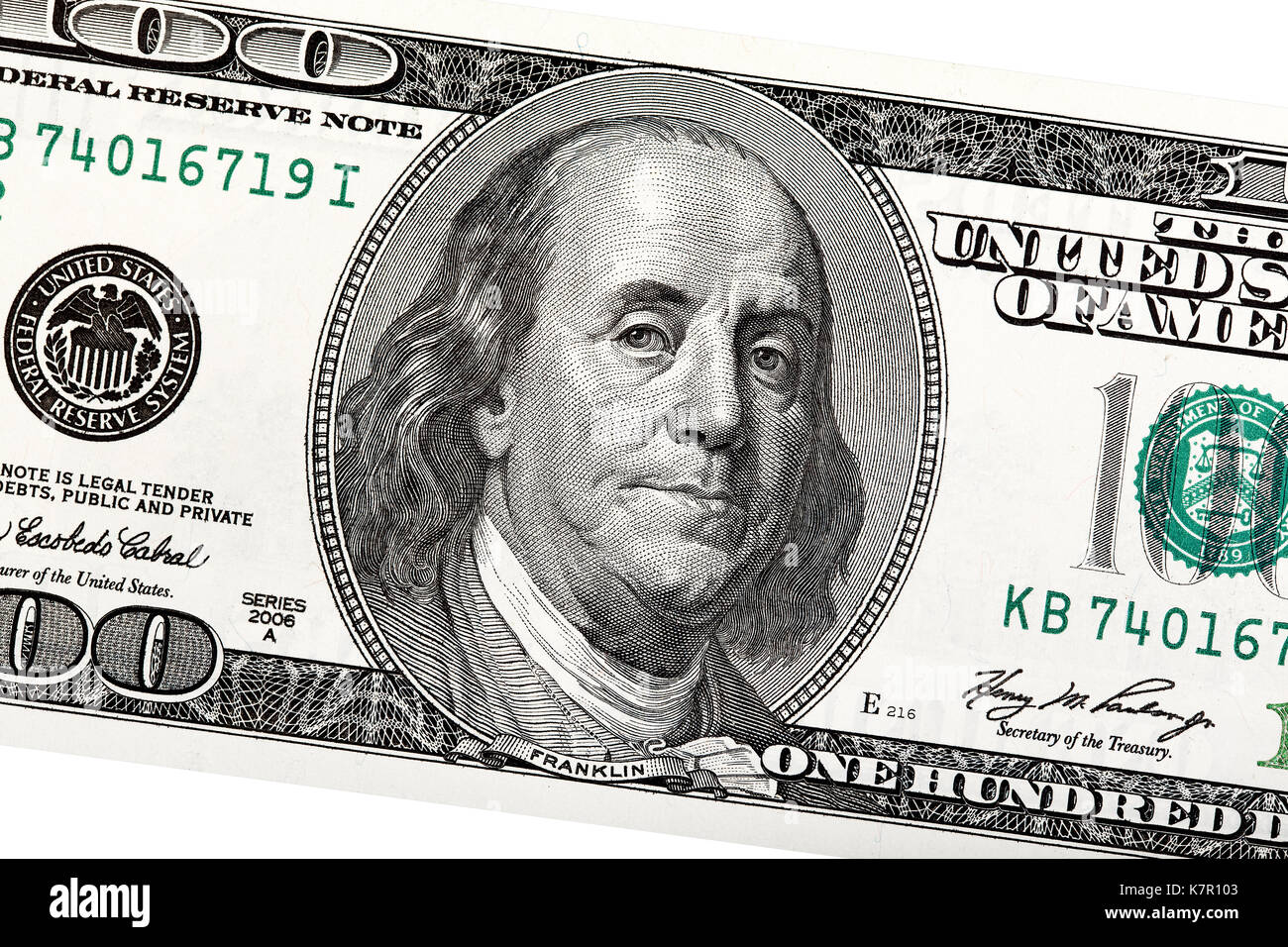 Benjamin Franklin On 100 Dollar Bill