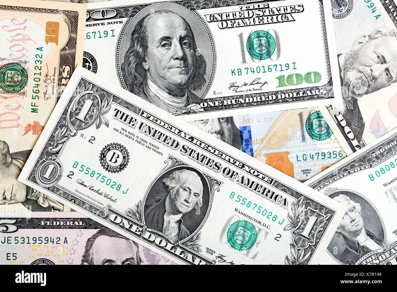 Dollars - United States of America money. High resolution photo. Stock Photo