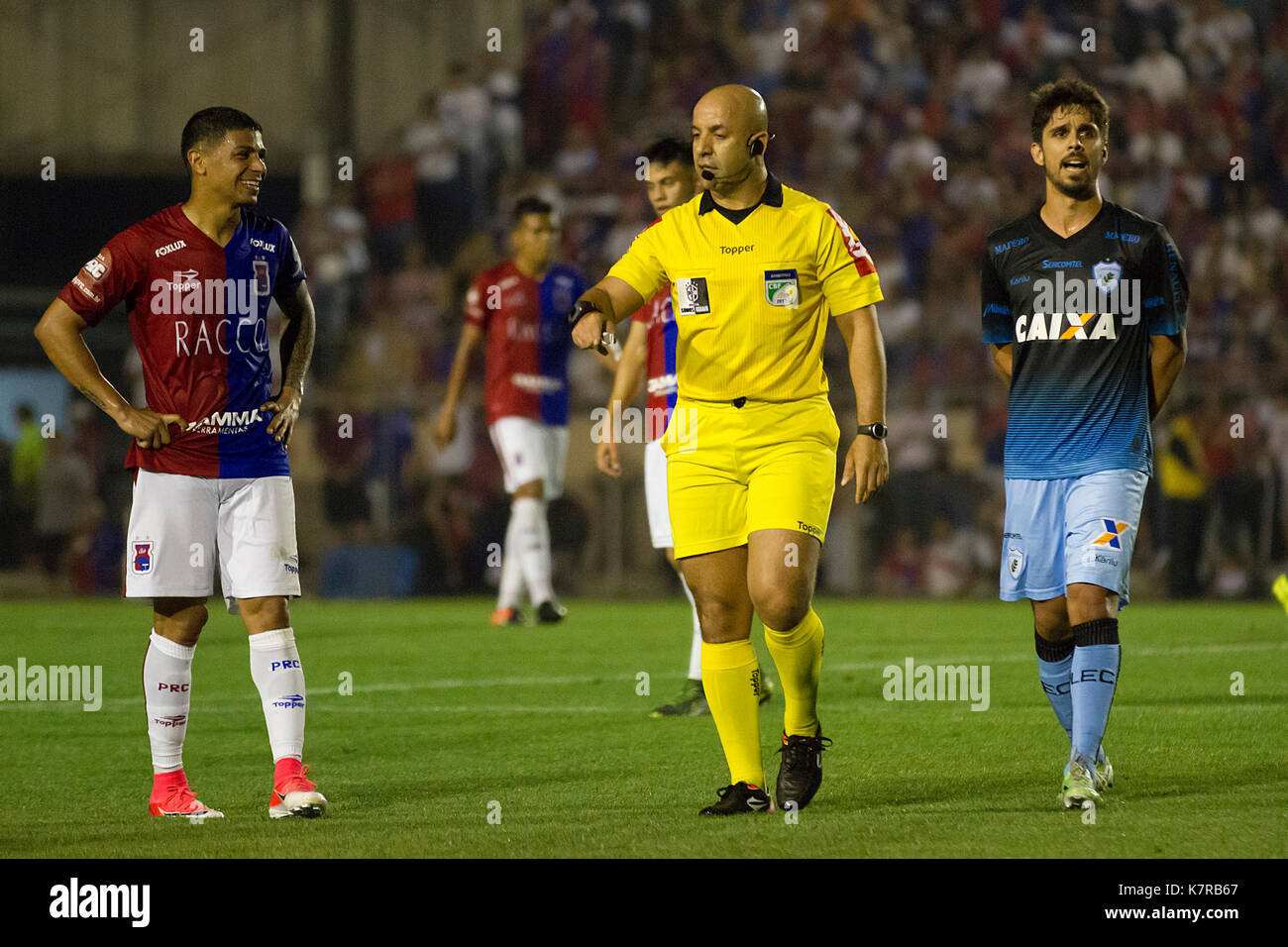 Curitiba, Brazil. 16th Sep, 2017. The Vin Diesel of the Brazilian referee, Jean  Pierre Gonçalves de Lima, sounding Paraná Clube x Londrina, a match valid  for the 24th round of the Brazilian