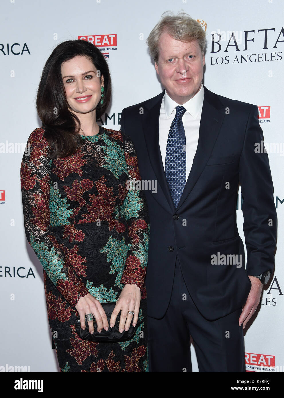 Beverly Hills, California, USA. 16th Sep, 2017. Charles Spencer and Karen Spencer arrives for