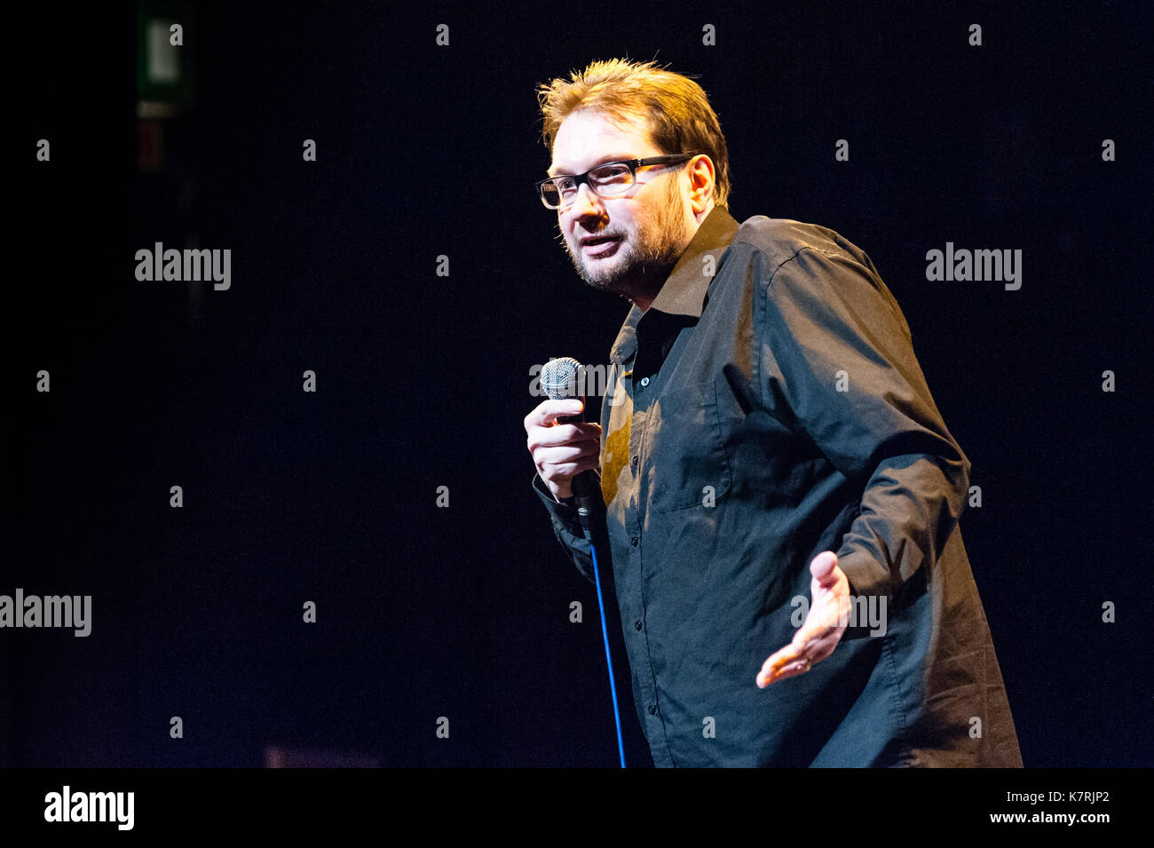 Comedian, Gary Delaney plays Stourbridge Town Hall as part of his touring show 'Theres Something About Gary' on 16th September, 2017. Stock Photo